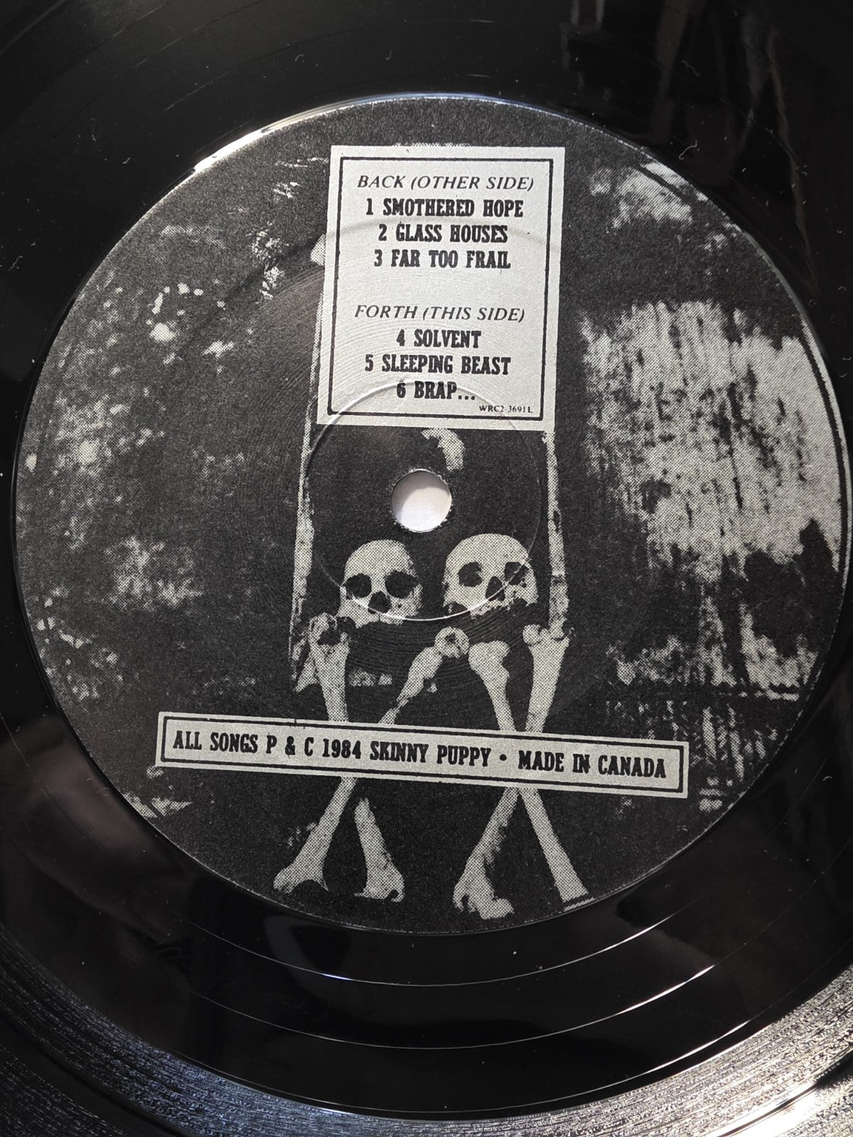 Skinny Puppy ‎– Remission   1984 CDN 1st Press 45RPM   12 NTWK 128