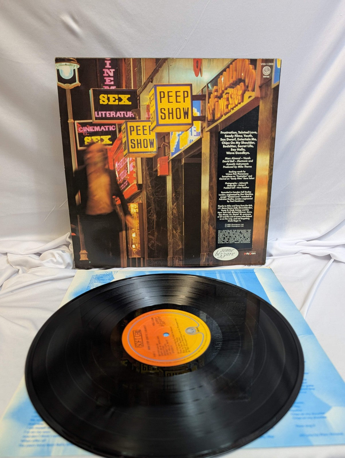 SOFT CELL   NON STOP CABARET  LP  ALBUM   1981   #VOG 1 3309 OG SLEEVE3