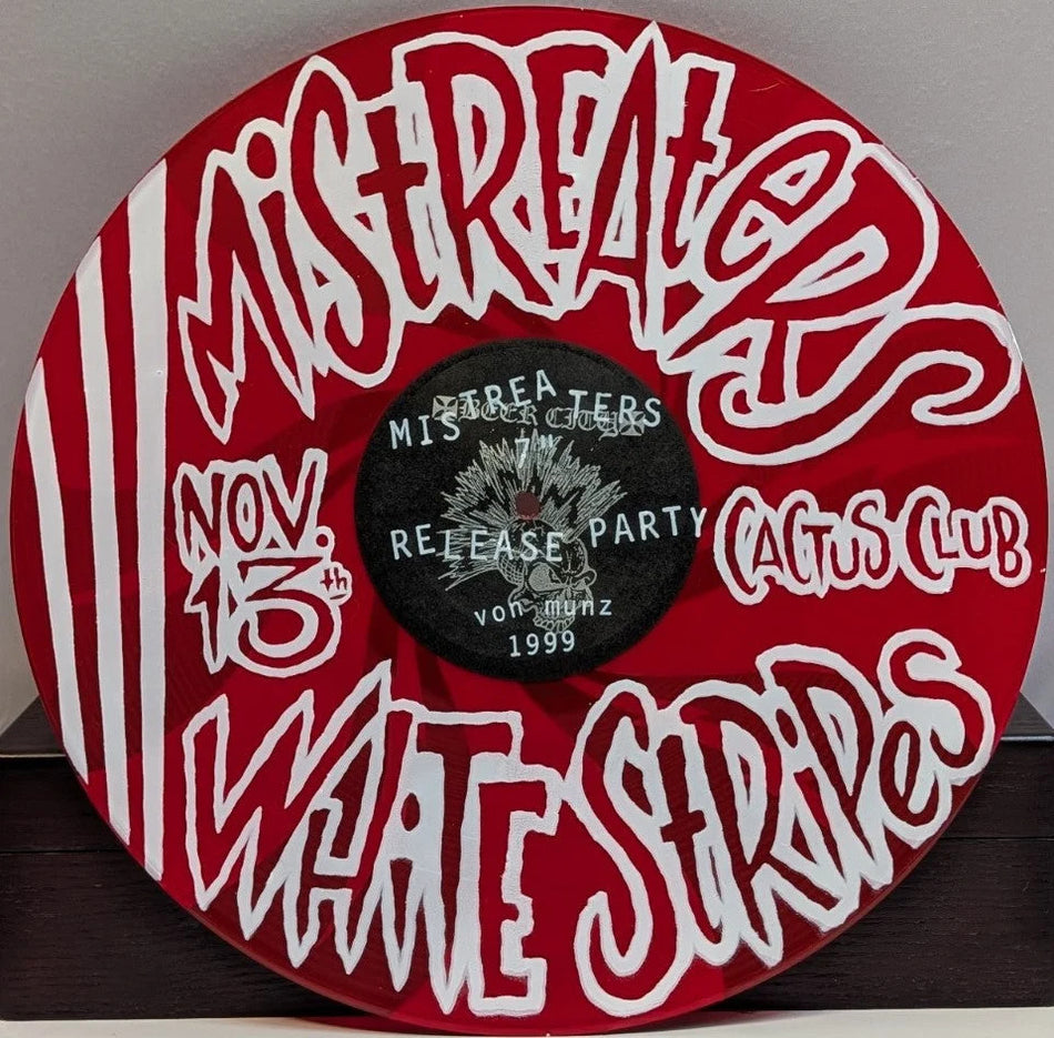 Mistreaters White Stripes  Von Munz Red Trans Vinyl '99  W/OG Printed Jacket0