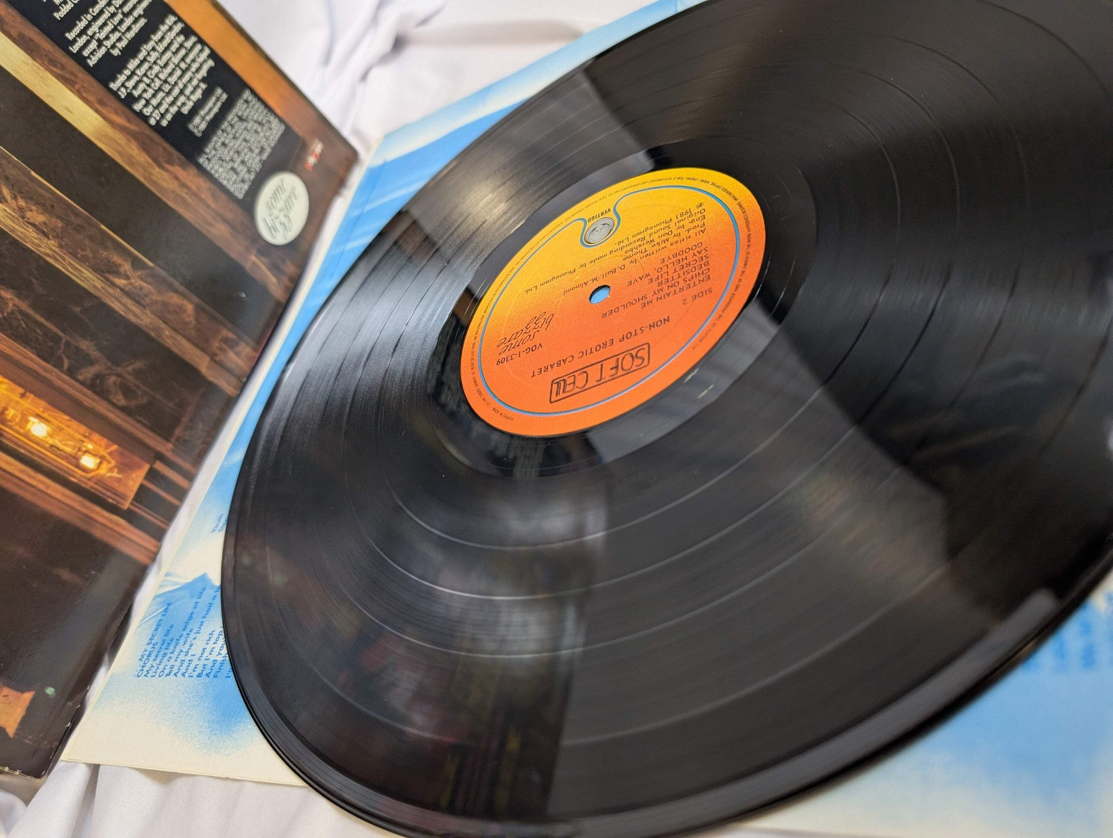 SOFT CELL - NON STOP CABARET -LP- ALBUM - 1981 - #VOG-1-3309 OG SLEEVE