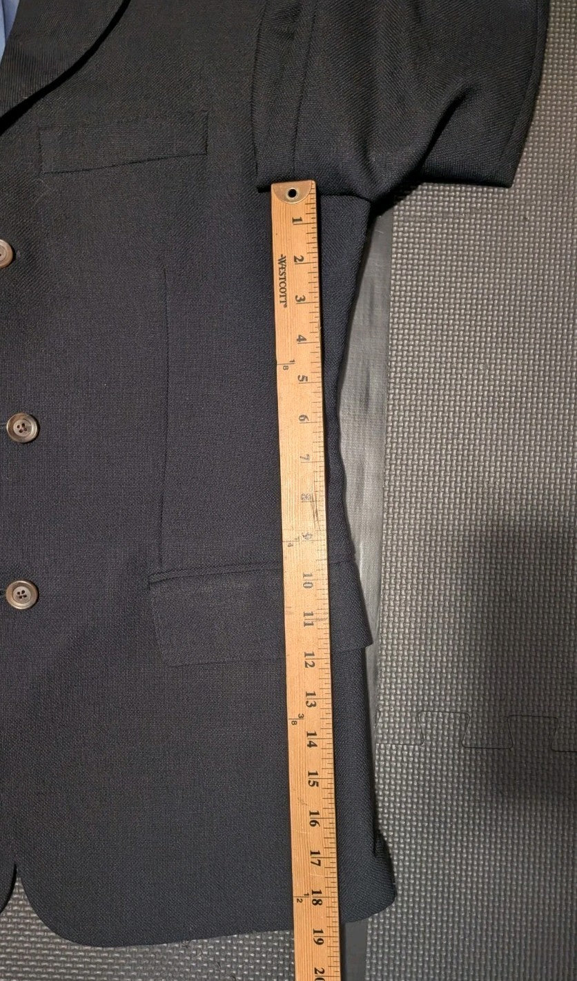 Arnold Brandt Dark Navy Blue Mohair Blend Blazer 40R 4054515