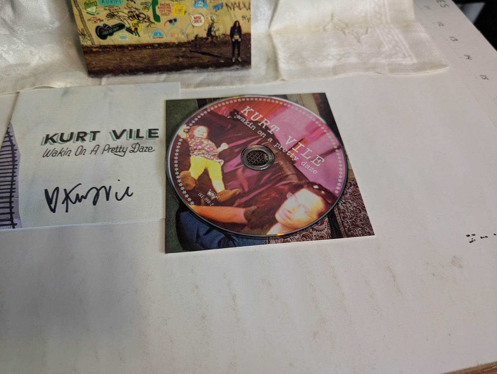 Wakin On A Pretty Daze   Kurt Vile   2013 – UK, Europe & CD, Album Autographed3