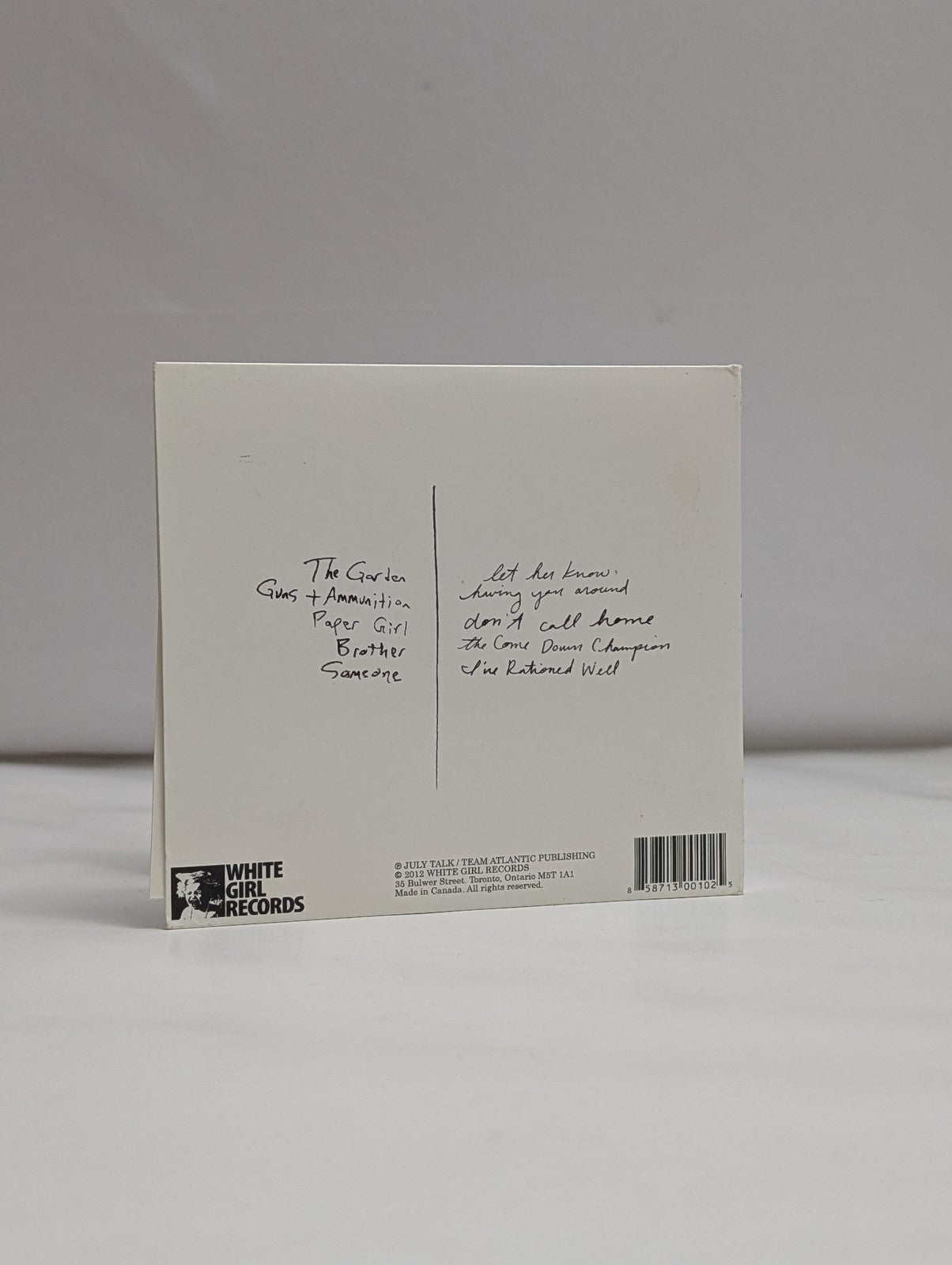 July Talk - CD - Album - 2012 *RARE*