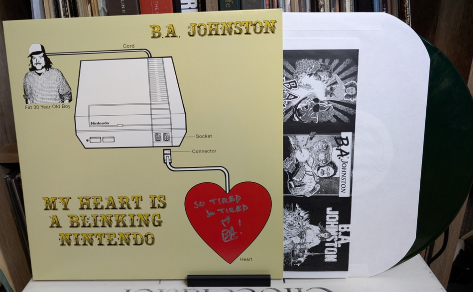 B.A. Johnston – My Heart Is A Blinking Nintendo 	Vinyl, LP Autographed RARE1