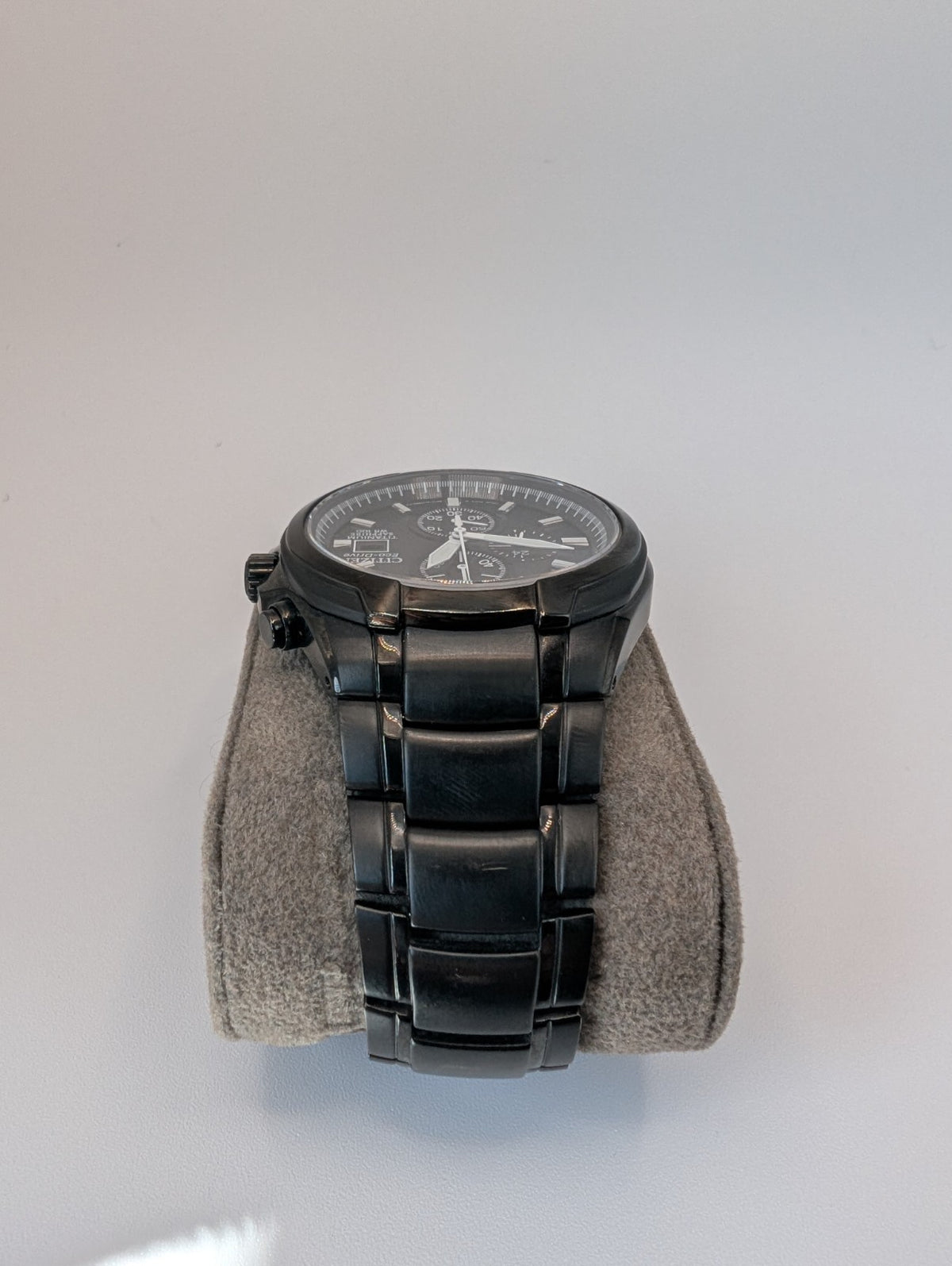 Citizen Eco Drive Titanium Chronograph Sapphire WR 100m Mens Watch B612 s0783422