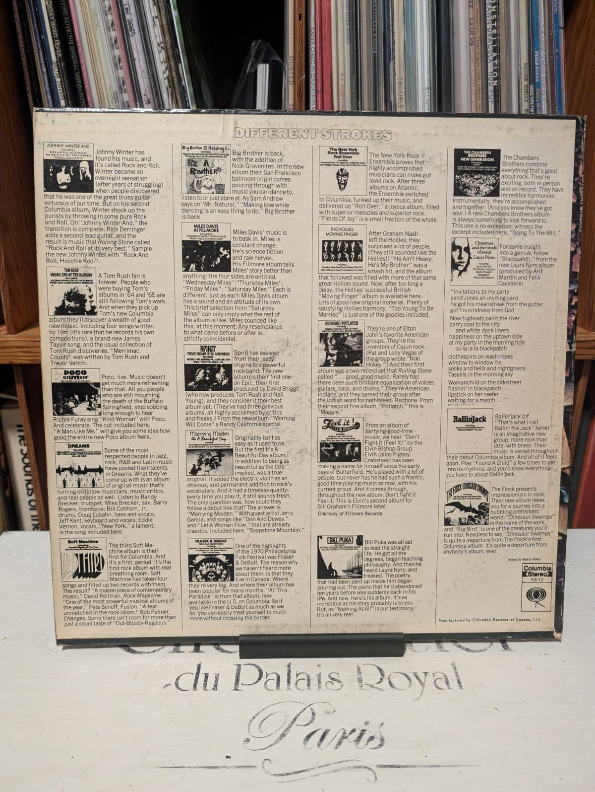 ROCK/POP VARIOUS ARTISTS "DIFFERENT STROKES" 1969 CBS COMPILATION VINYL LP AS 121