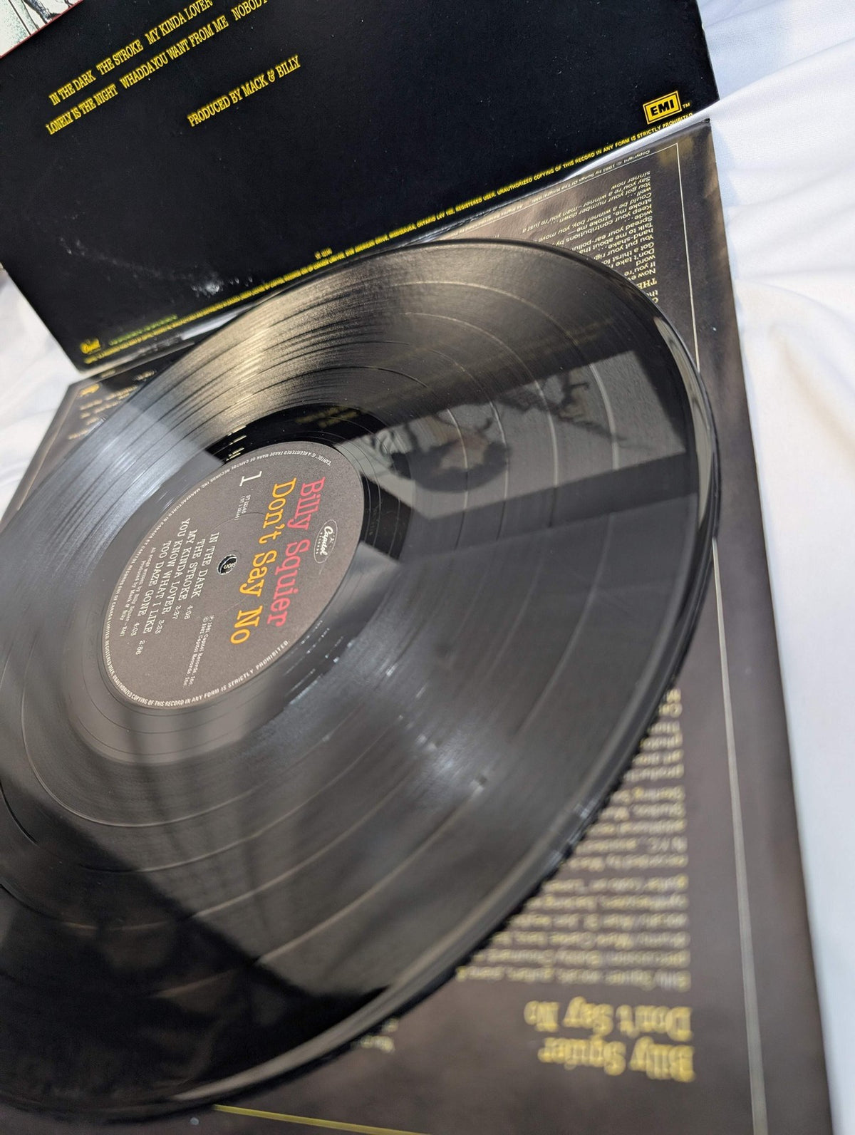 BILLY SQUIRE - DON'T SAY NO - 1981 - LP- ALBUM- CAN #ST-12146