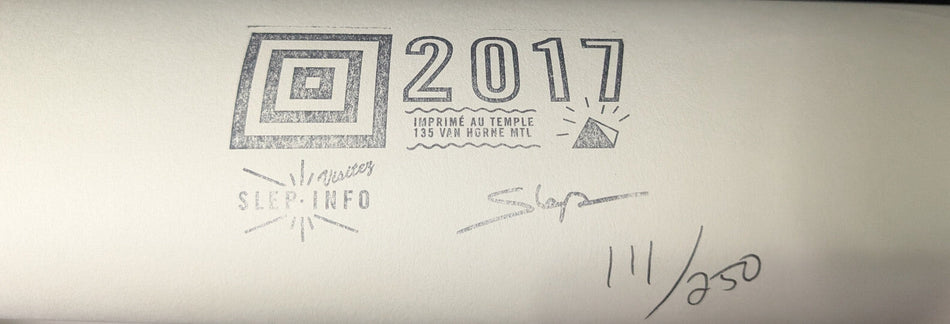 Sigur Ros - Silk Screen Tour 2017 Poster -