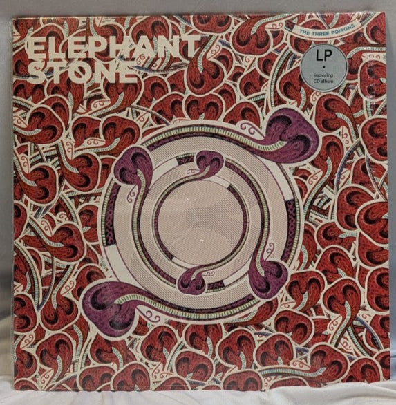 ELEPHANT STONE - THREE POISONS - 12" RECORD + CD / OG PRINTED INSERTS