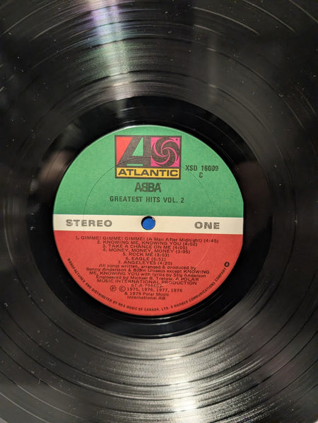 1979 ABBA Greatest Hits Vol. 2 Vinyl Atlantic XSD 16009 Canada VG+ Dancing Queen4