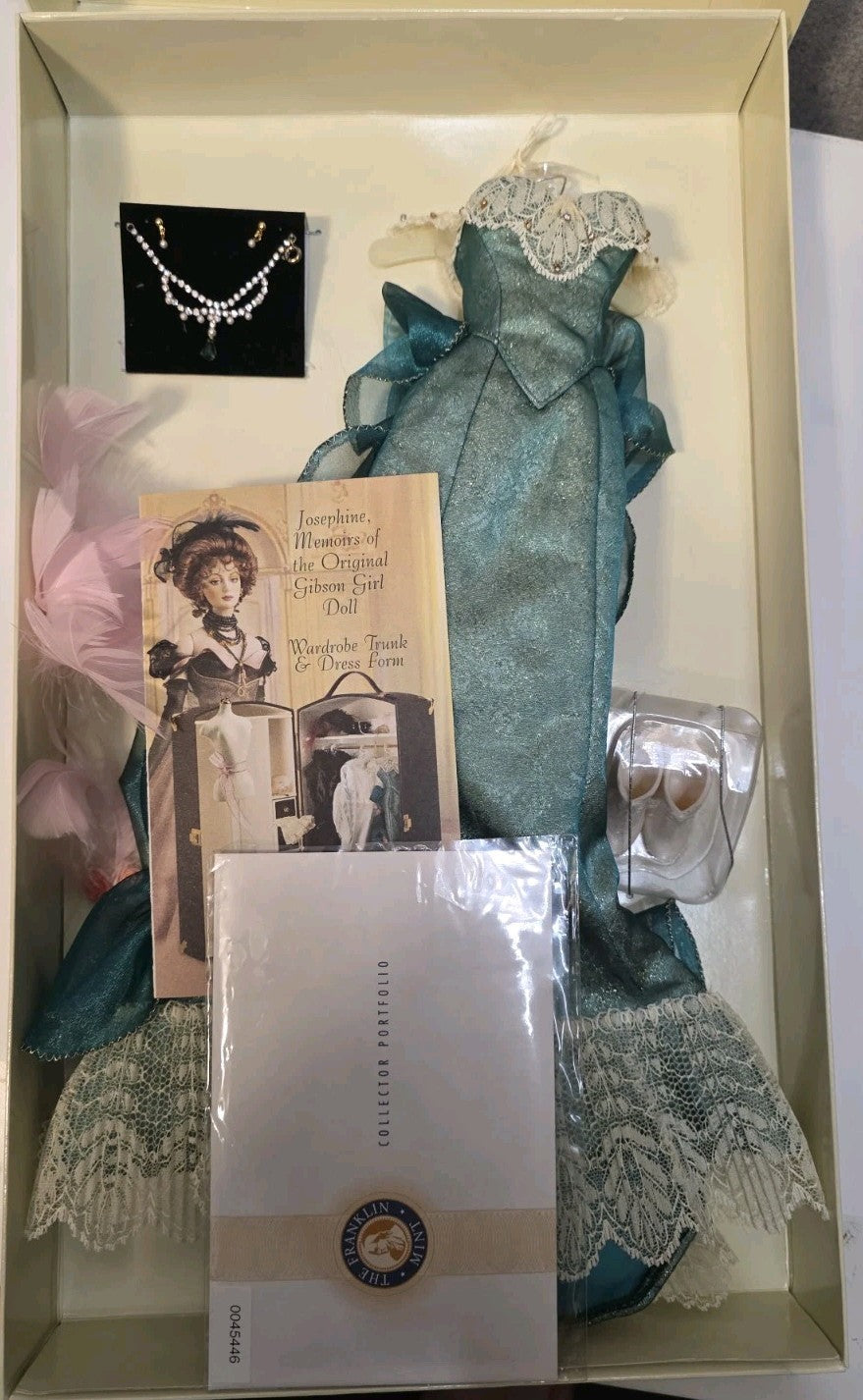 Franklin Mint Josephine Doll Lot - Memoirs Of The Original Gibson Girl+3 Outfits5