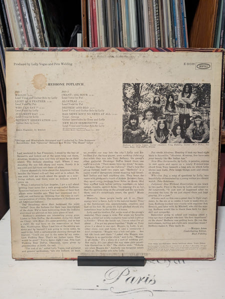 Redbone   Potlatch (Vinyl Record LP) 1970  Canada1