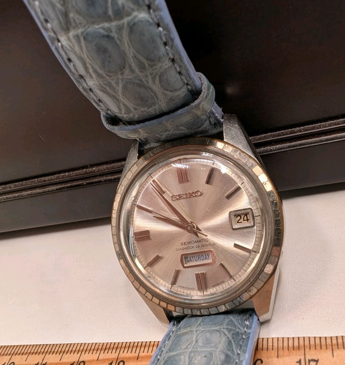 Vintage Seiko Seikomatic 6206 8100 Diashock 26 Jewels Automatic Watch5