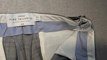 Topman Suit Jacket (34) + Pants (30R)   Grey Plaid11
