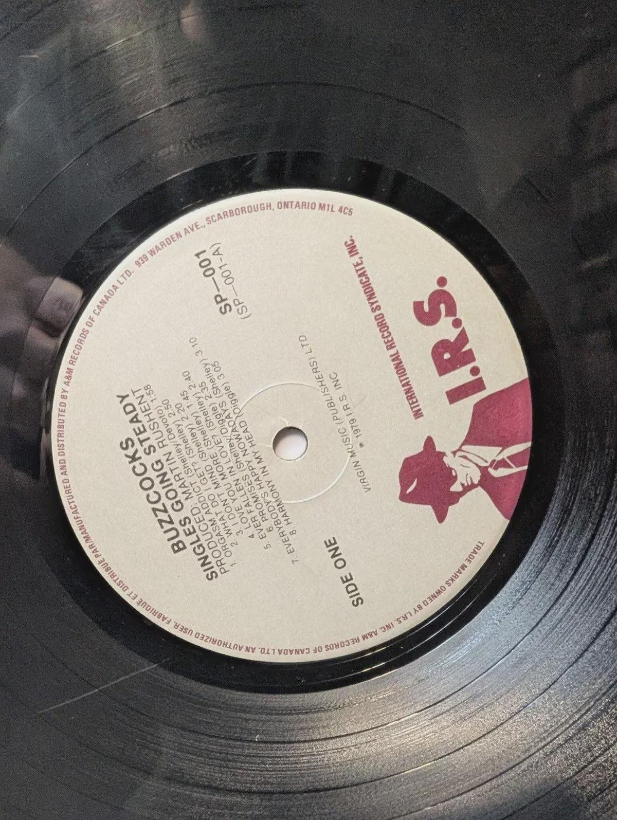 	Buzzcocks   Singles Going Steady  I.R.S. Records Canada  SP 001 1979 12" Vinyl6
