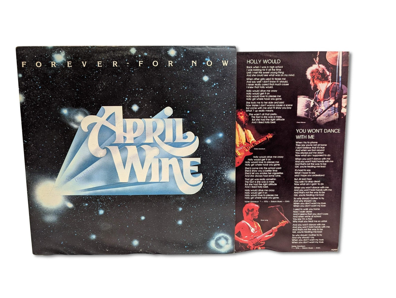 APRIL WINE - FOREVER AND NOW - LP- ALBUM- 1977 - #AQR511 - OG INSERTS