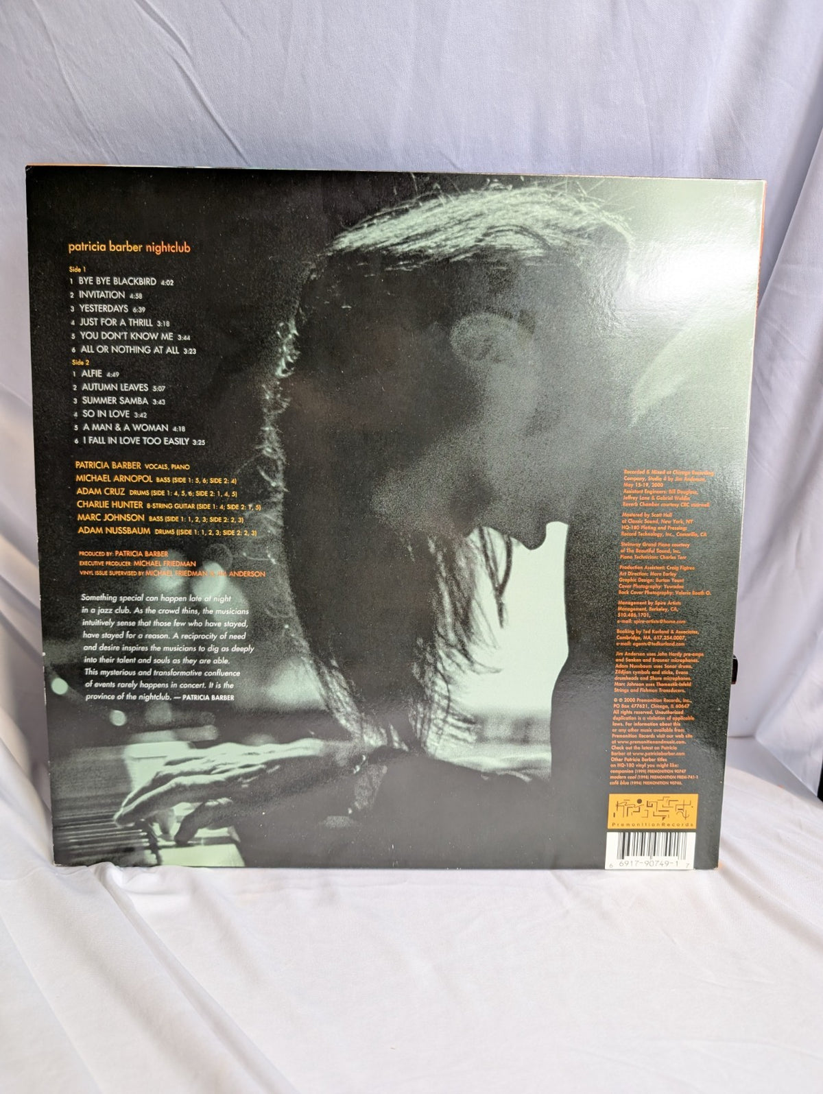 PATRICIA BARBER - NIGHTCLUB - LP,HQ,180G / 90749