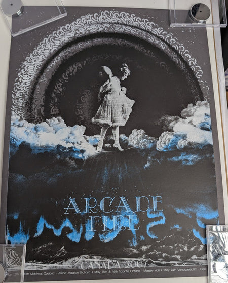 Arcade Fire Burlesque Concert Poster 2007 Canada Signed Numbered
