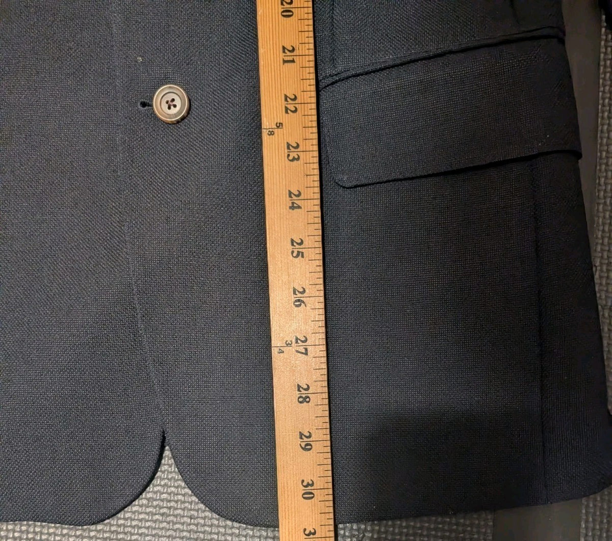 Arnold Brandt Dark Navy Blue Mohair Blend Blazer 40R 4054513