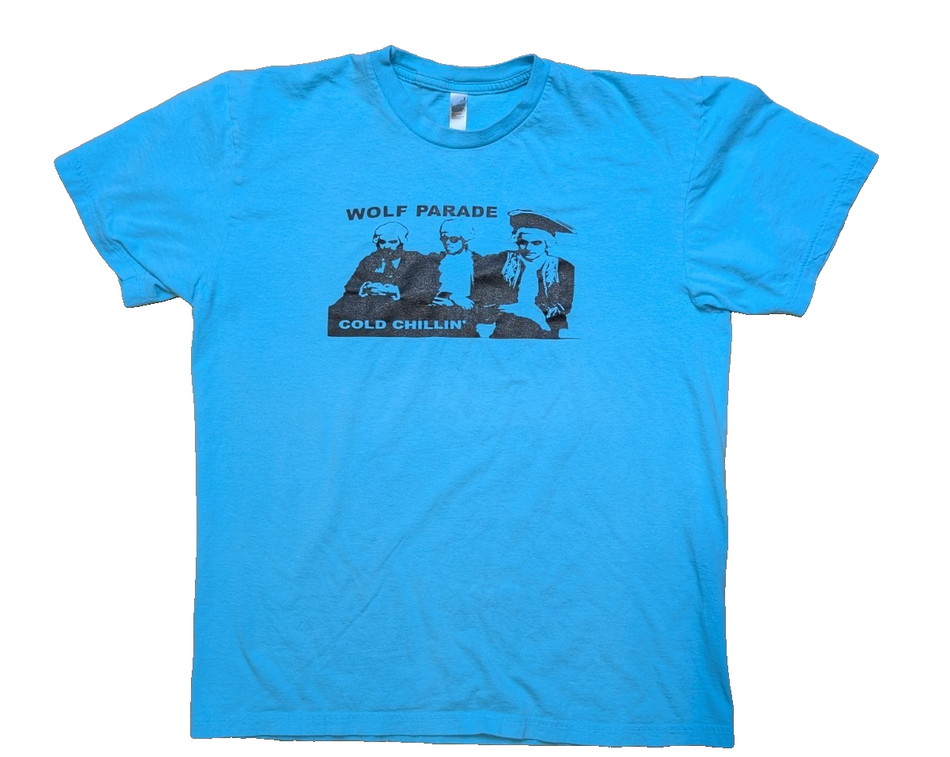 Wolf Parade   Band T shirt  Canadian Indie   Rare Print   Size Large0