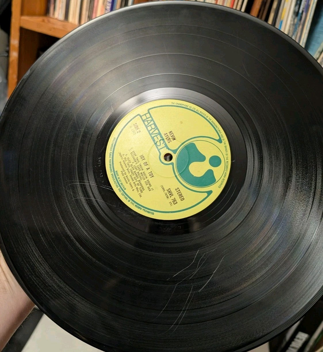 Kevin Ayers ‎– Joy Of A Toy VINYL LP UK 1969- Repress-Transitional Press-RARE3