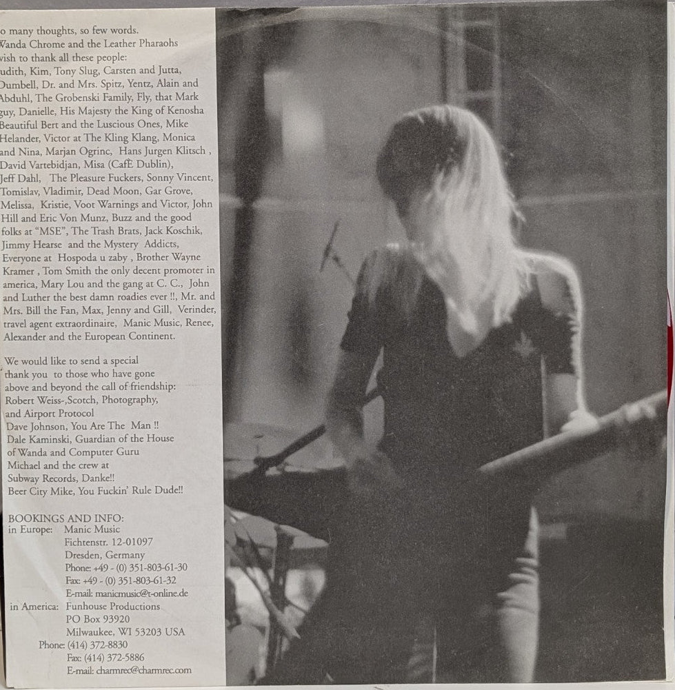 Mistreaters White Stripes- Von Munz Red Trans Vinyl '99 -W/OG Printed Jacket