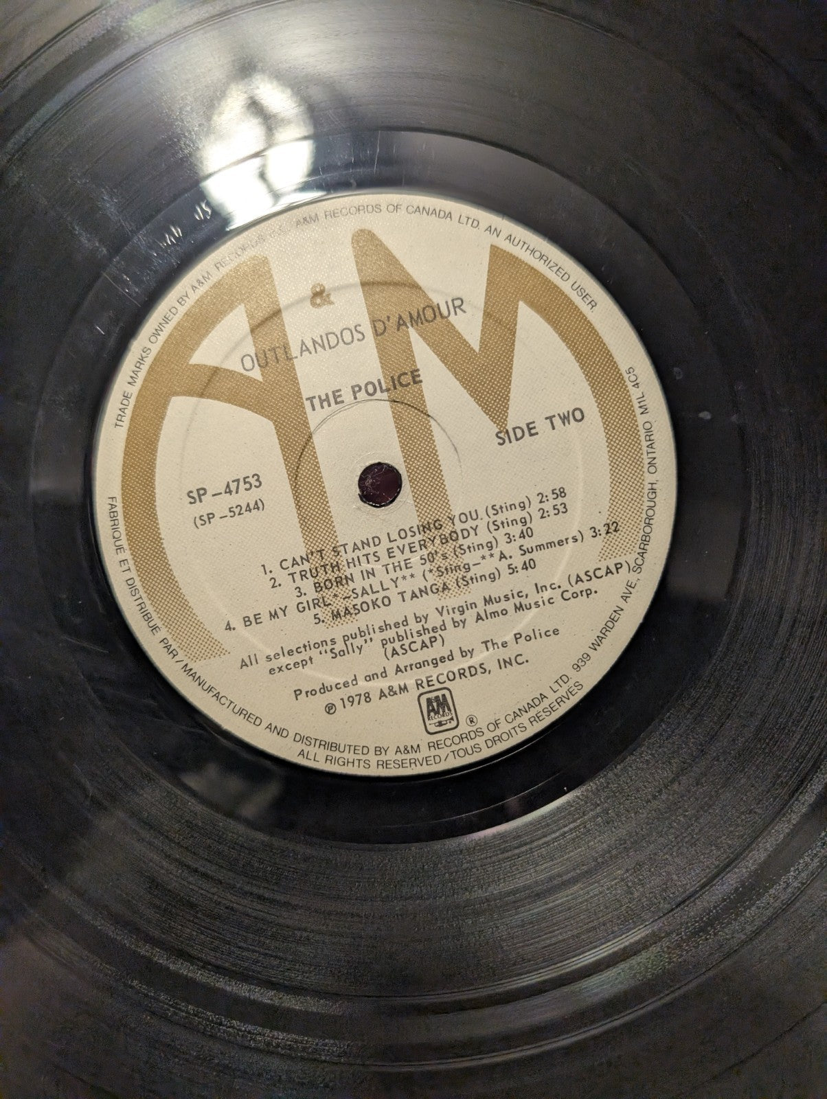 The Police – Outlandos D'Amour LP NM 1979 SP 47532
