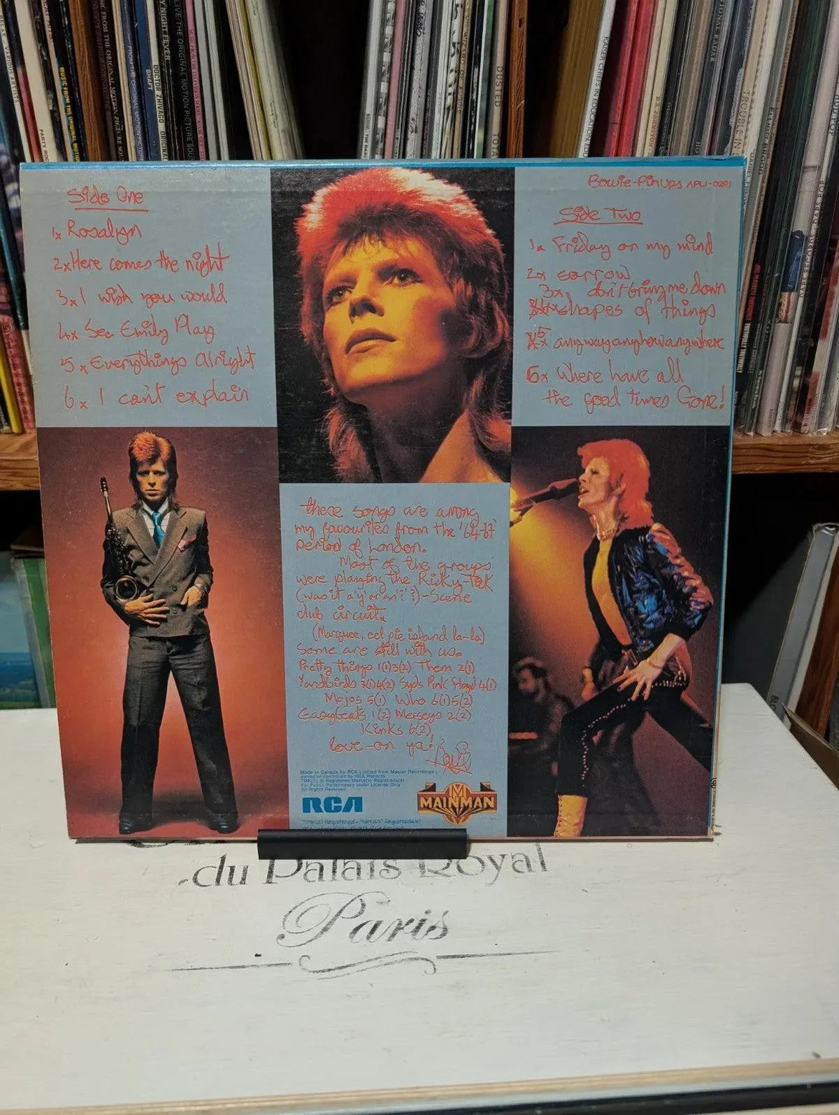 David Bowie   Pinups 1973 Vinyl LP   Canadian Pressing 12" Record1