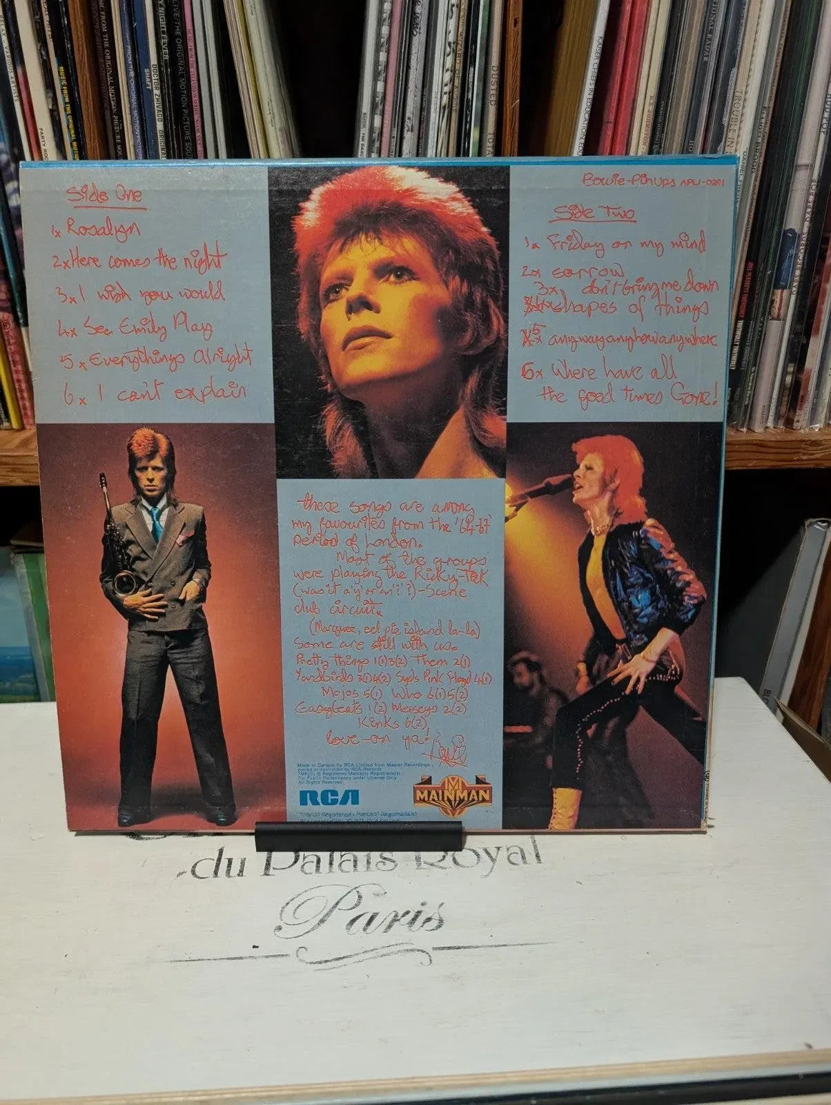 David Bowie   Pinups 1973 Vinyl LP   Canadian Pressing 12" Record1