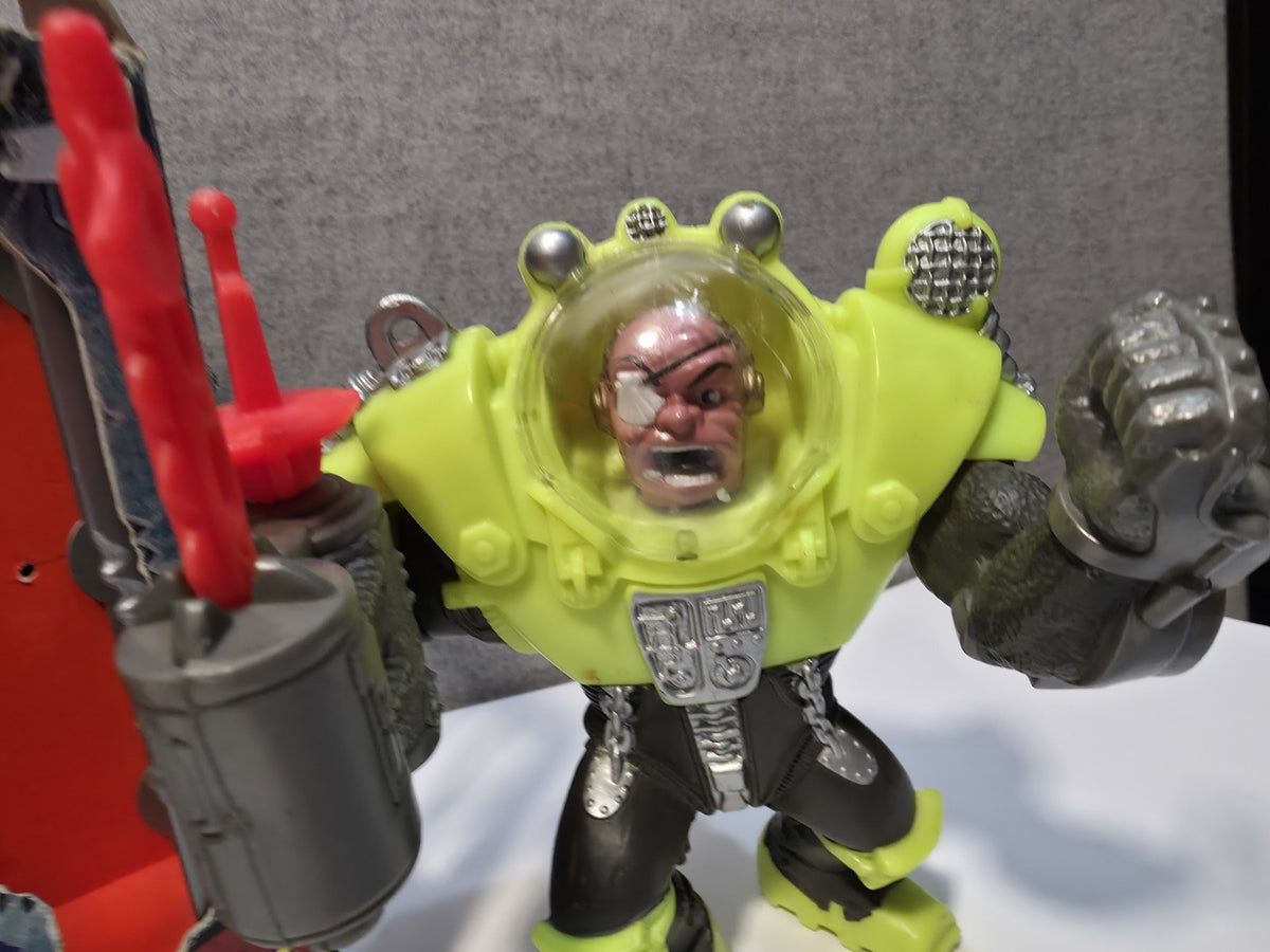 Vtg Street Sharks DR PIRANOID figure  100% original 1994 w missile & Box7