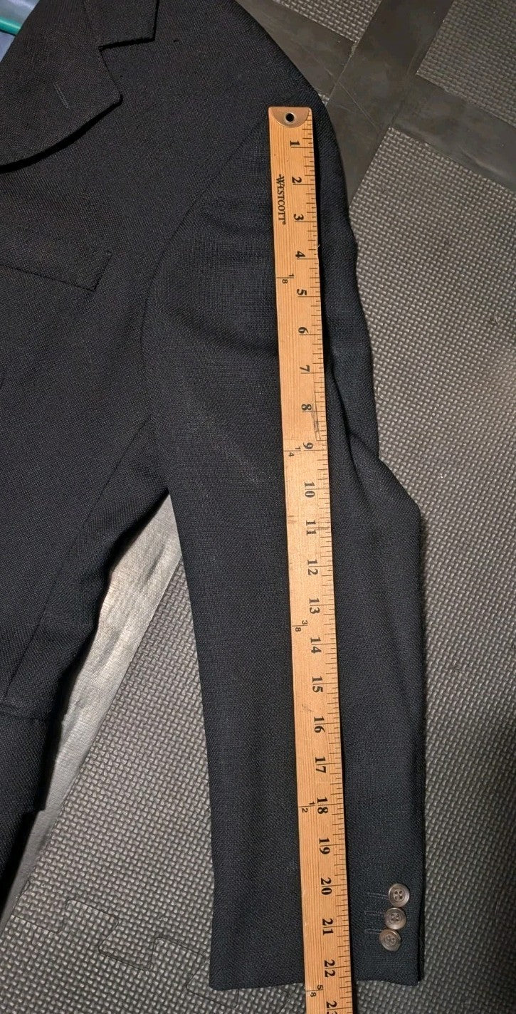 Arnold Brandt Dark Navy Blue Mohair Blend Blazer 40R 4054514