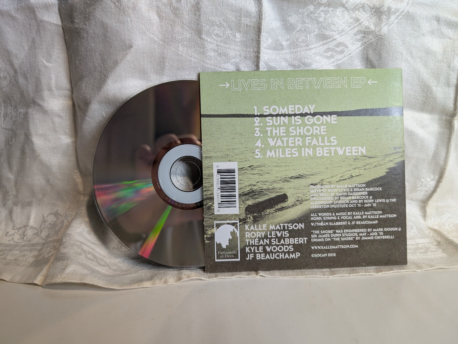 Lives In Between EPKalle Mattson2012 – Canada CD, EP Card Sleeve autographed2