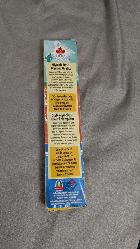 McDonalds Official Olympic Seiko Wristwatch Watch 1996 Atlanta Olympics Canadian
