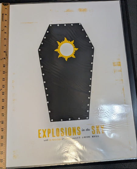 Explosions In The Sky - Paper Chase - Concert Poster - 2007 - Montreal -