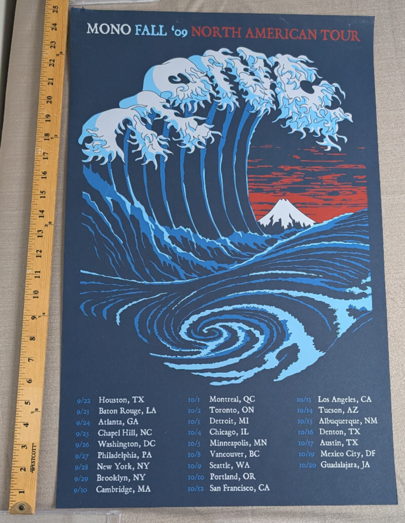 Mono - Fall '09 - NA Tour Silkscreen - OOP 