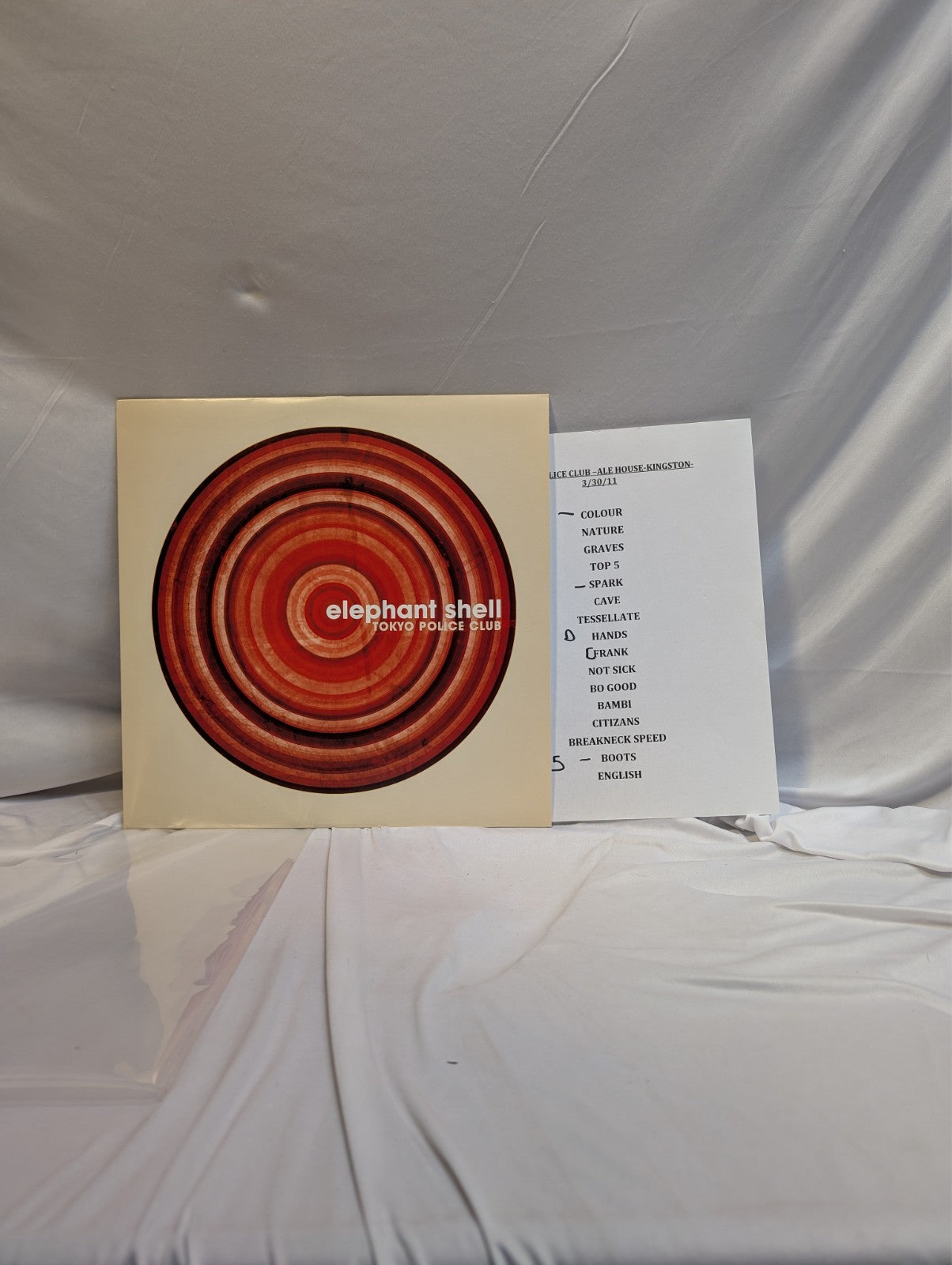 Tokyo police Club Elephant Shell LP 12" w/Setlist1