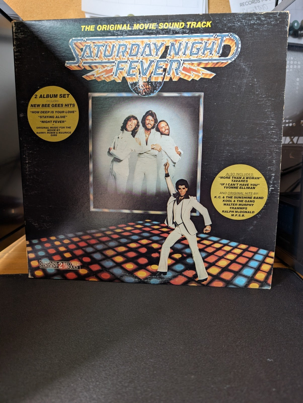 SATURDAY NIGHT FEVER - 1977 2X LP - COMPILATION - #RS-2-4001