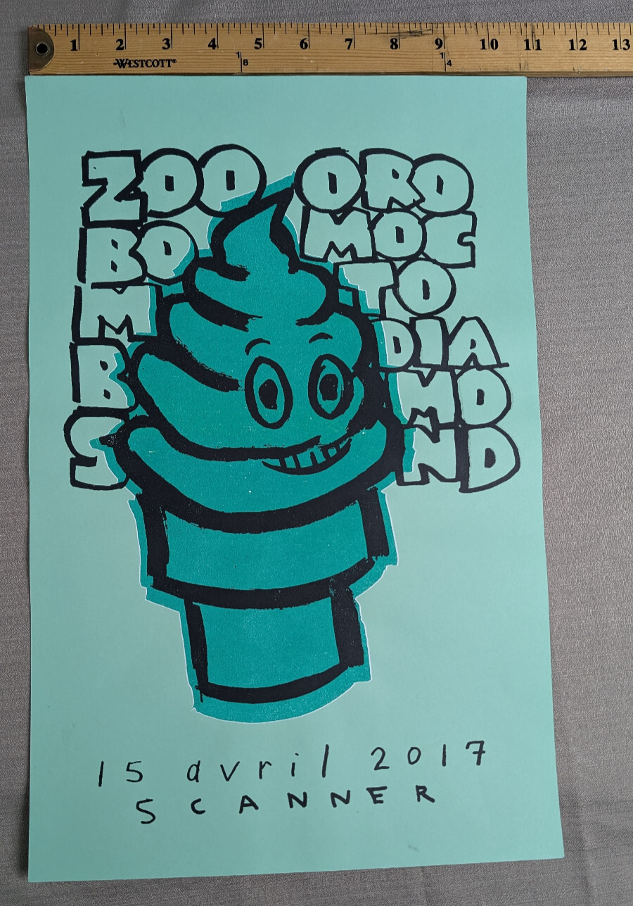 ZooBombs - Silk Screen Concert Poster 2017