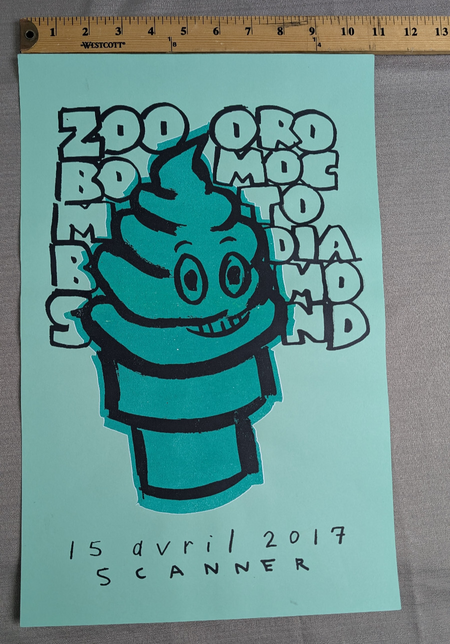 ZooBombs - Silk Screen Concert Poster 2017