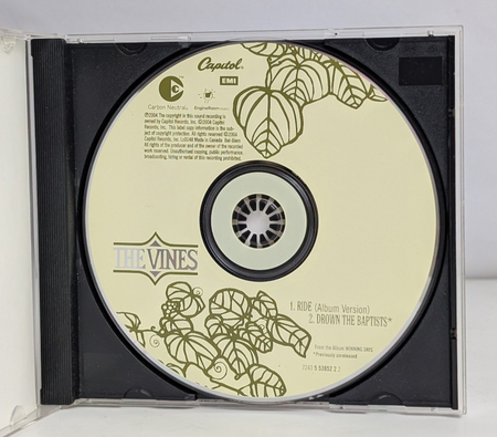 Ride The Vines 2004 – Canada CD, Single, Copy Protected Capitol Records – 72435 1