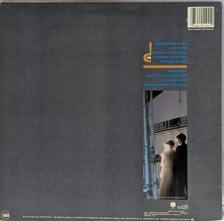 DEPECHE MODE - SOME GREAT REWARD - CAD PRESSING / 12" RECORD 