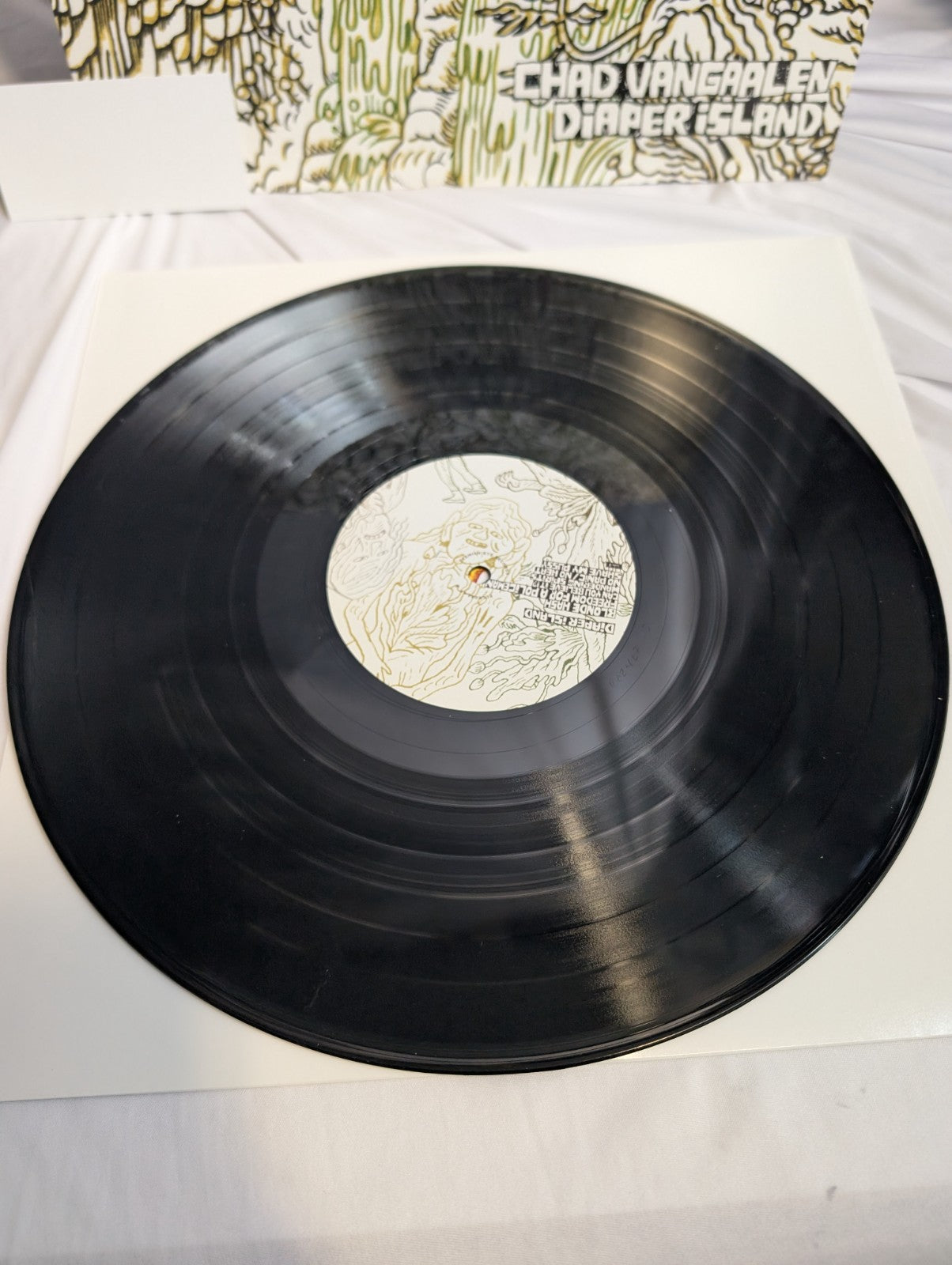 CHAD VANGAALEN DIAPER ISLAND   12" RECORD   AUTOGRAPHED W/DOODLE BY CHAD3