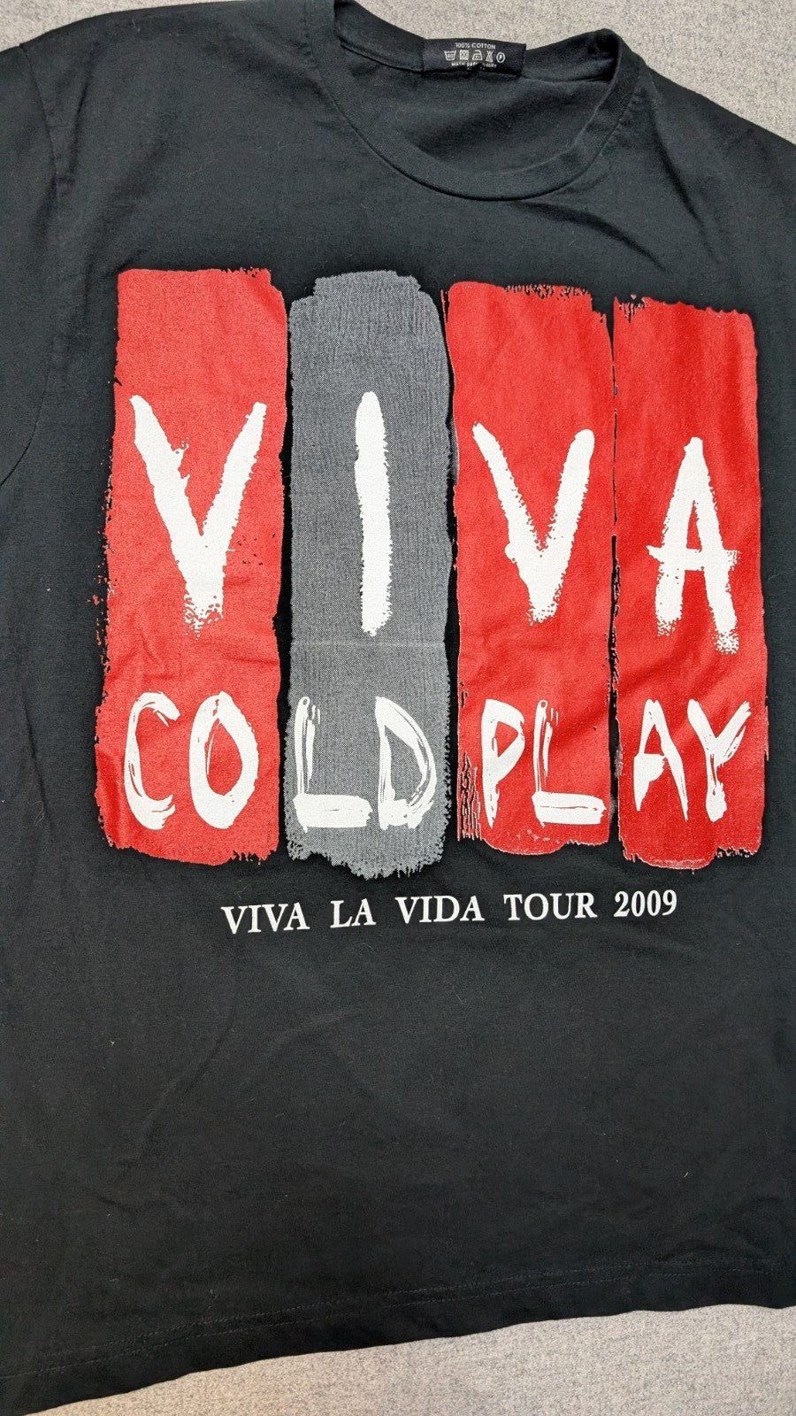 Coldplay Viva La Vida   Tour Shirt  2009 Tour Band Tee  Size Large2