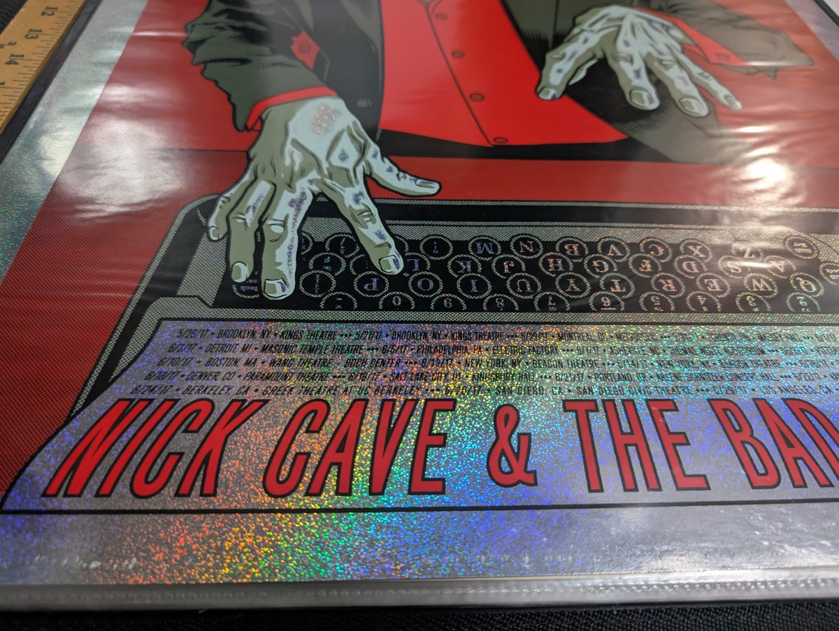 Nick Cave And The Bad Seeds-VIP 2017 Tour Poster-Foil Variant-7of15 *GRAIL*