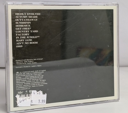 Highly EvolvedThe Vines2002 – CanadaCD, AlbumCapitol Records – 7243 5 37527 