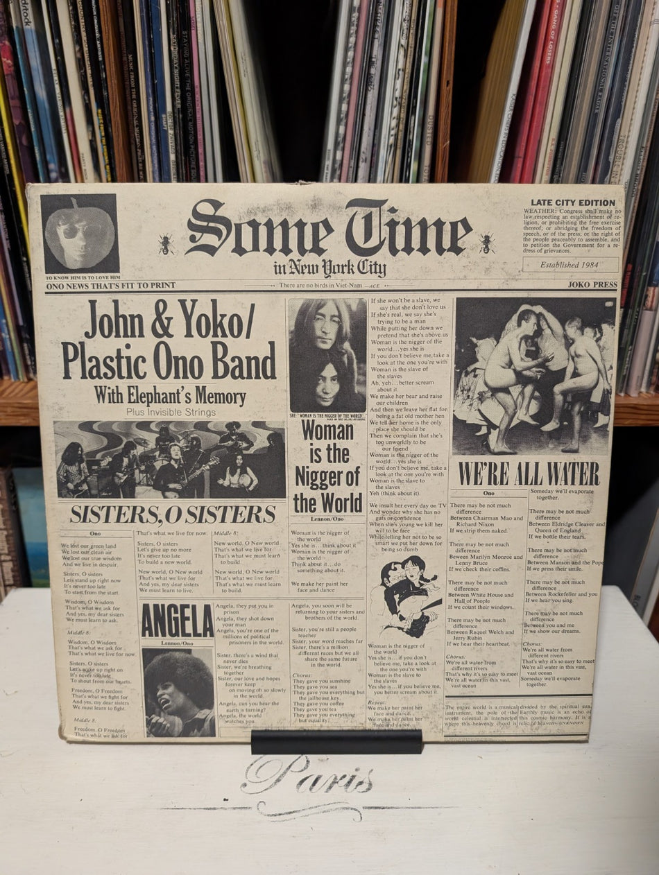 JOHN LENNON YOKO ONO   SOME TIME IN NEW YORK CITY, SVBB 3392 APPLE WINCHESTER 720
