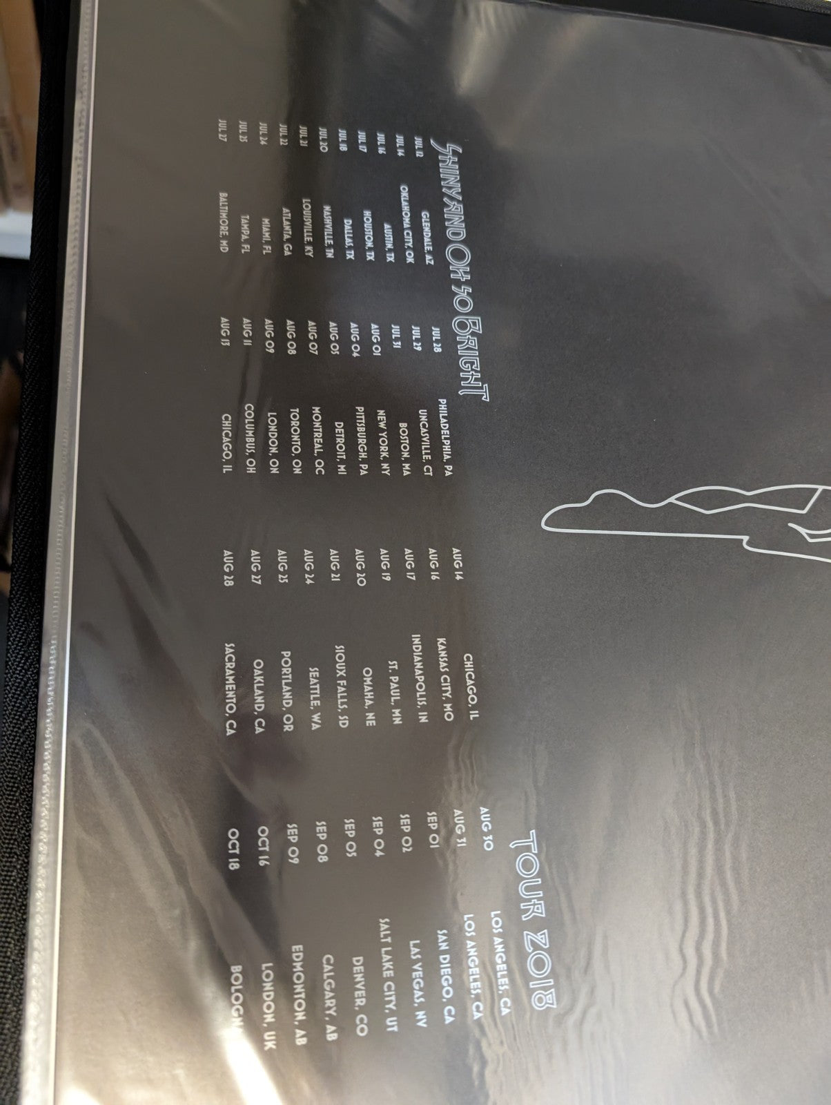 SMASHING PUMKINS 2018 CONCERT LITHOGRAPH TOUR POSTER - SHINY AND OH SO BRIGHT