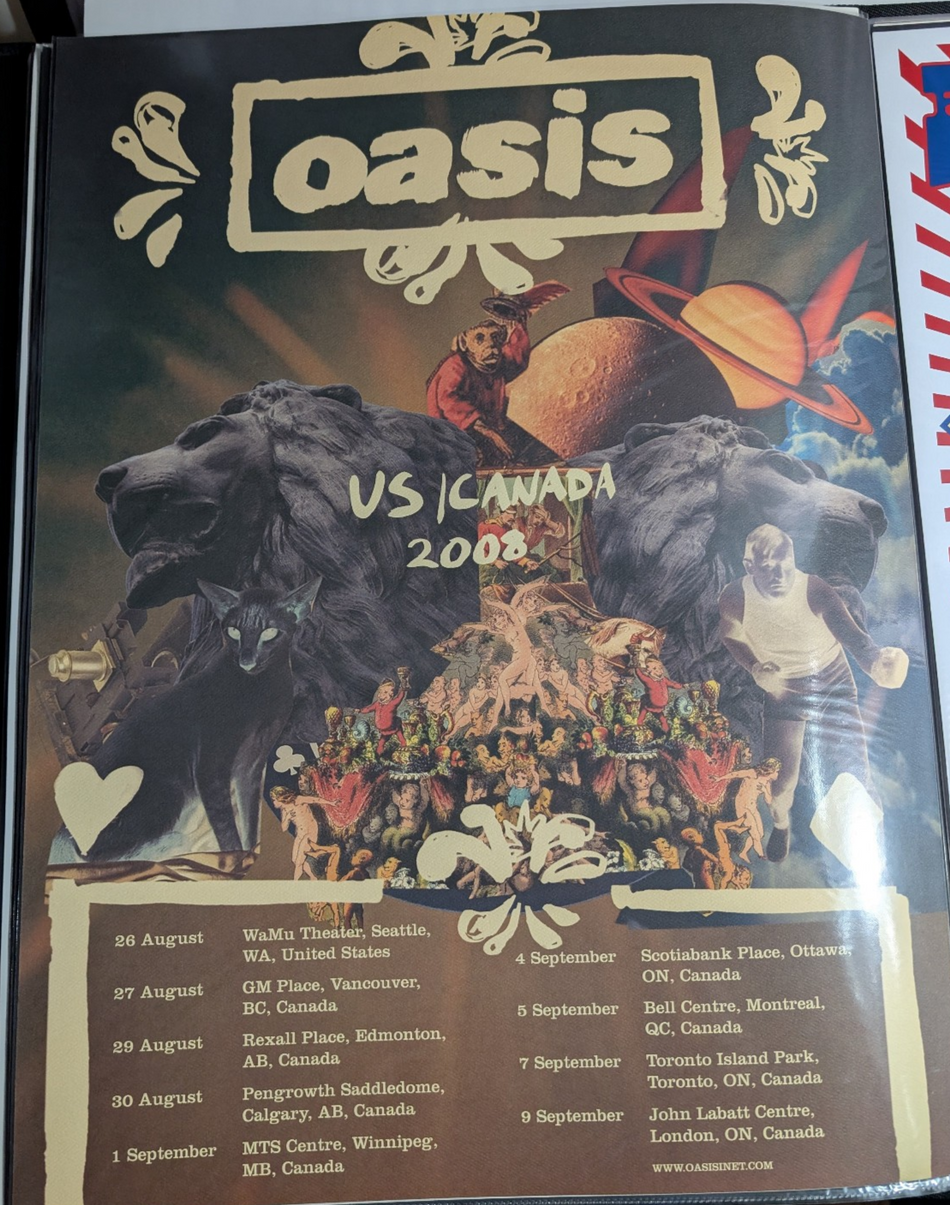 OASIS - 2008 NA TOUR POSTER 