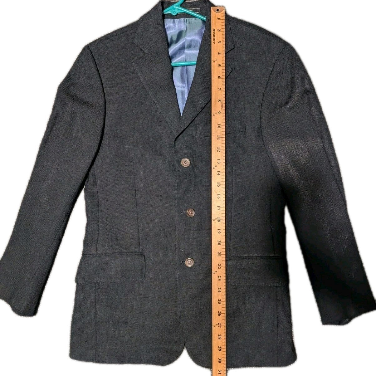 Arnold Brandt Dark Navy Blue Mohair Blend Blazer 40R 4054510
