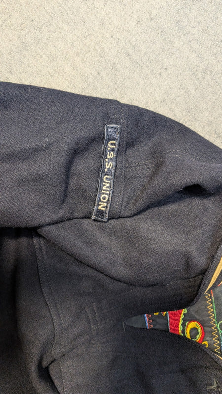 Original Military Vintage Navy Sailor Kracker Jack Blue Wool Tunic #22